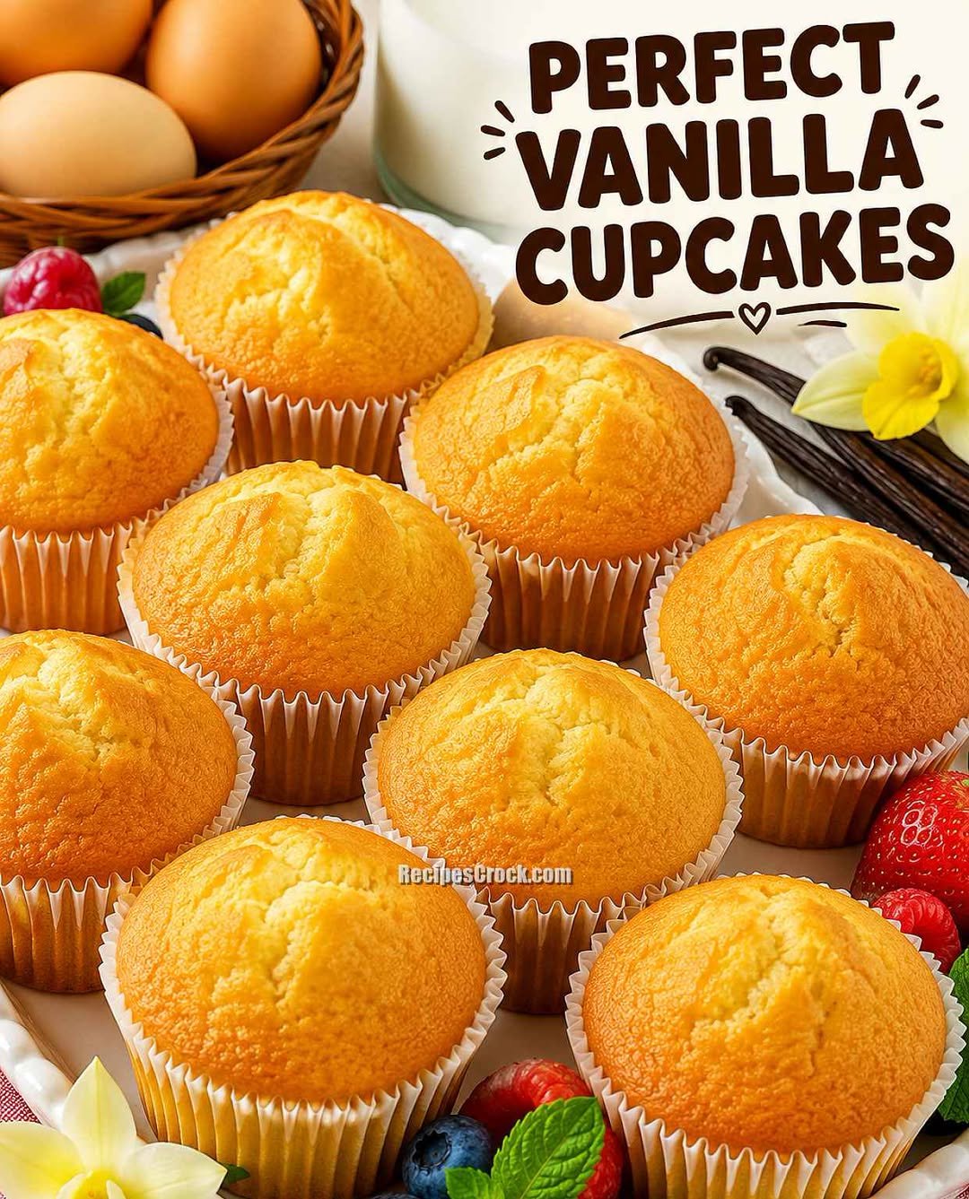 Perfect Vanilla Cupcakes