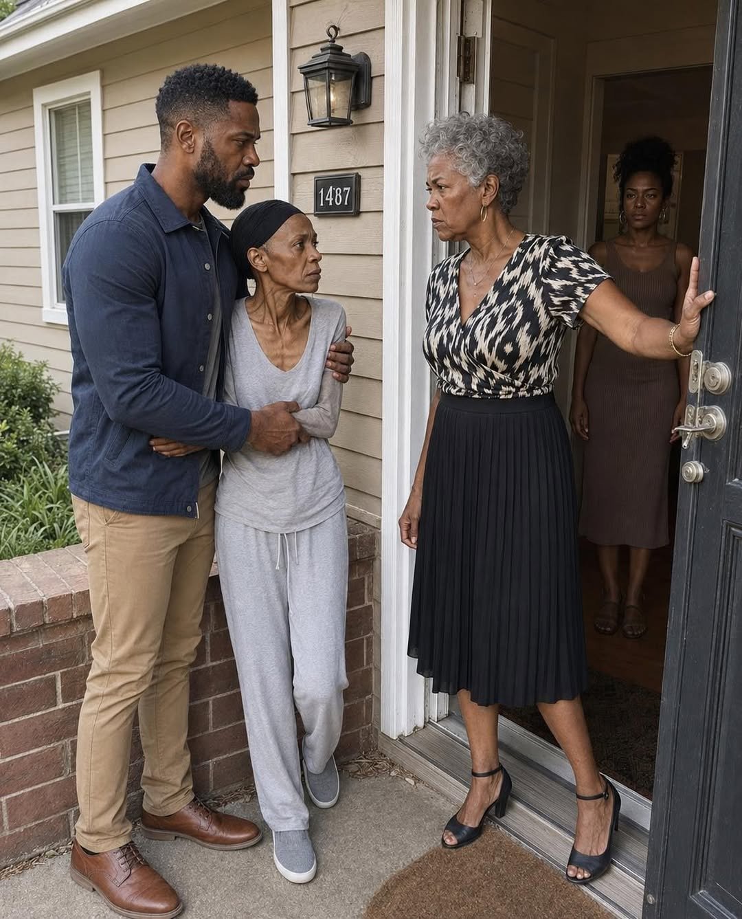 After Four Years Working Overseas, I Came Home Without Warning and Found My Wife Sleeping Beside the Garage, Weighing Barely a Hundred Pounds—My Mother Told Me,